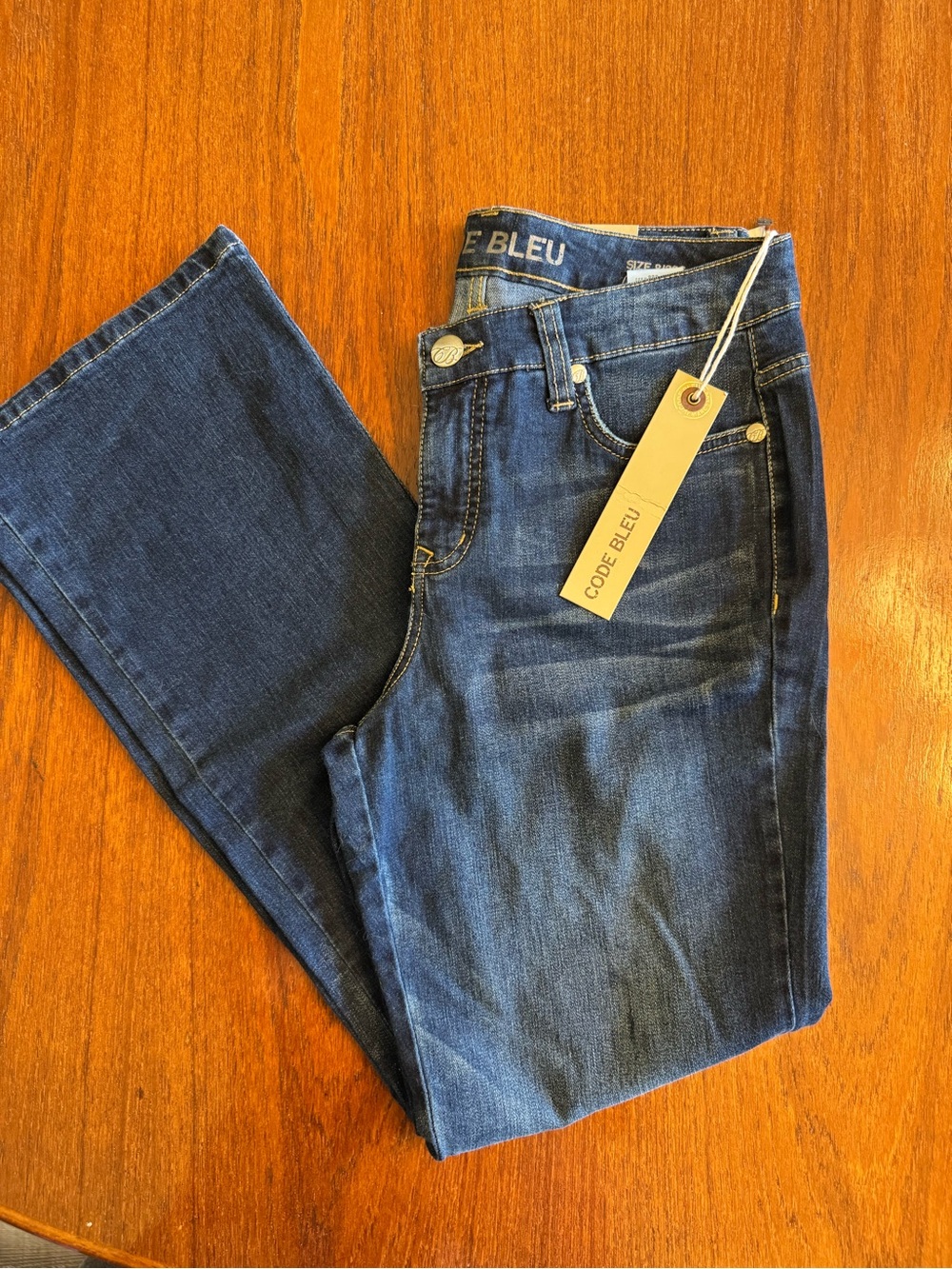 Code Bleu Andrea Bootcut Denim Jeans - Dark Blue